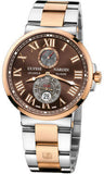 Ulysse Nardin,Ulysse Nardin - Marine Chronometer 43mm - Stainless Steel and Rose Gold - Watch Brands Direct