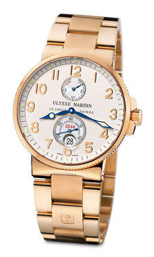 Ulysse Nardin,Ulysse Nardin - Marine Chronometer 41mm - Rose Gold - Watch Brands Direct