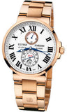 Ulysse Nardin,Ulysse Nardin - Marine Chronometer 43mm - Rose Gold - Watch Brands Direct