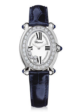 Chopard,Chopard - Happy Sport - Oval - White Gold - Watch Brands Direct