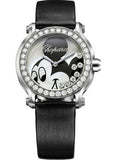 Chopard,Chopard - Happy Sport - Round Medium - Stainless Steel - Fabric Strap - Watch Brands Direct
