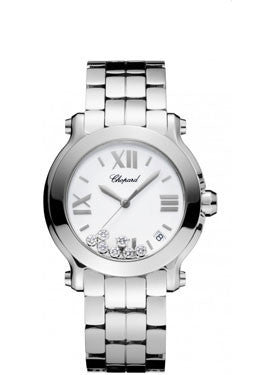 Chopard - Happy Sport - Round Medium - Stainless Steel - Bracelet - Watch Brands Direct
 - 1