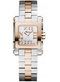 Chopard,Chopard - Happy Sport - Square Mini - Stainless Steel and Rose Gold - Watch Brands Direct