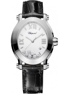 Chopard,Chopard - Happy Sport - Oval - Stainless Steel - Watch Brands Direct