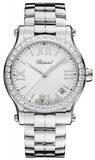 Chopard - Happy Sport Automatic - Round Medium 36mm - Stainless Steel and Diamonds - Watch Brands Direct
 - 1