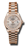 Rolex - Datejust Lady 28 Everose Gold - Diamond Bezel - Watch Brands Direct
 - 8