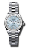 Rolex - Datejust Lady 28 Platinum - President Bracelet - Watch Brands Direct
 - 2