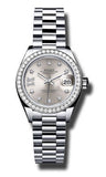 Rolex - Datejust Lady 28 Platinum - President Bracelet - Watch Brands Direct
 - 3