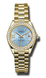 Rolex - Datejust Lady 28 Yellow Gold - Diamond Bezel - Watch Brands Direct
 - 3