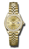 Rolex - Datejust Lady 28 Yellow Gold - Diamond Bezel - Watch Brands Direct
 - 4