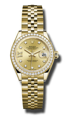 Rolex Datejust Lady 28 Yellow Gold Diamond Bezel Watch Brands Direct Luxury Watches at the Largest Discounts