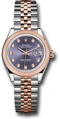 Rolex - Datejust Lady 28 - Stainless Steel and Everose Gold - Domed Bezel