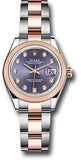 Rolex - Datejust Lady 28 - Stainless Steel and Everose Gold - Domed Bezel