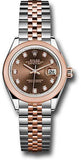 Rolex - Datejust Lady 28 - Stainless Steel and Everose Gold - Domed Bezel