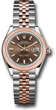 Rolex - Datejust Lady 28 - Stainless Steel and Everose Gold - Domed Bezel