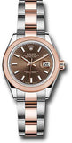 Rolex - Datejust Lady 28 - Stainless Steel and Everose Gold - Domed Bezel