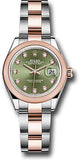 Rolex - Datejust Lady 28 - Stainless Steel and Everose Gold - Domed Bezel