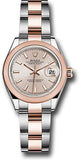 Rolex - Datejust Lady 28 - Stainless Steel and Everose Gold - Domed Bezel