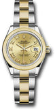 Rolex - Datejust Lady 28 - Stainless Steel and Yellow Gold - Domed Bezel