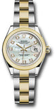 Rolex - Datejust Lady 28 - Stainless Steel and Yellow Gold - Domed Bezel