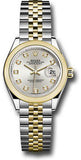 Rolex - Datejust Lady 28 - Stainless Steel and Yellow Gold - Domed Bezel