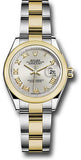 Rolex - Datejust Lady 28 - Stainless Steel and Yellow Gold - Domed Bezel