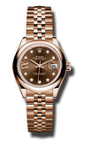 Rolex - Datejust Lady 28 Everose Gold - Domed Bezel - Watch Brands Direct
 - 1