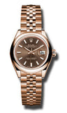 Rolex - Datejust Lady 28 Everose Gold - Domed Bezel - Watch Brands Direct
 - 3