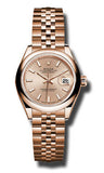 Rolex - Datejust Lady 28 Everose Gold - Domed Bezel - Watch Brands Direct
 - 5