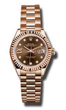 Rolex - Datejust Lady 28 Everose Gold - Fluted Bezel - Watch Brands Direct
 - 2