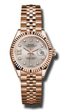 Rolex - Datejust Lady 28 Everose Gold - Fluted Bezel - Watch Brands Direct
 - 7