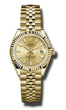 Rolex - Datejust Lady 28 Yellow Gold - Fluted Bezel - Watch Brands Direct
 - 6