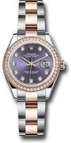 Rolex - Datejust Lady 28 - Stainless Steel and Everose Gold - Diamond Bezel