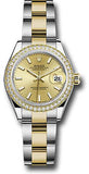 Rolex - Datejust Lady 28 - Stainless Steel and Yellow Gold - Diamond Bezel