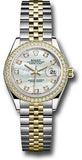 Rolex - Datejust Lady 28 - Stainless Steel and Yellow Gold - Diamond Bezel