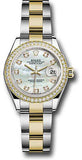 Rolex - Datejust Lady 28 - Stainless Steel and Yellow Gold - Diamond Bezel