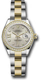 Rolex - Datejust Lady 28 - Stainless Steel and Yellow Gold - Diamond Bezel