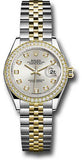 Rolex - Datejust Lady 28 - Stainless Steel and Yellow Gold - Diamond Bezel