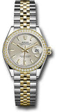 Rolex - Datejust Lady 28 - Stainless Steel and Yellow Gold - Diamond Bezel