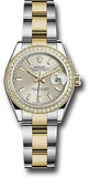 Rolex - Datejust Lady 28 - Stainless Steel and Yellow Gold - Diamond Bezel