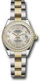 Rolex - Datejust Lady 28 - Stainless Steel and Yellow Gold - Diamond Bezel