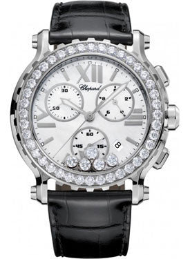 Chopard,Chopard - Happy Sport - Chrono - Stainless Steel - Diamond Bezel - Watch Brands Direct