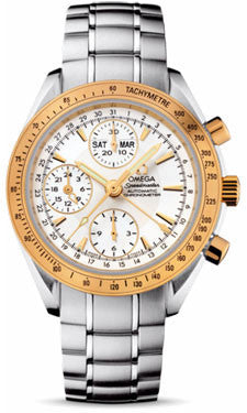 Omega,Omega - Speedmaster Day-Date - Stainless Steel and Yellow Gold - Watch Brands Direct