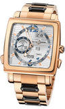 Ulysse Nardin,Ulysse Nardin - Quadrato - Dual Time Perpetual - Rose Gold - Watch Brands Direct
