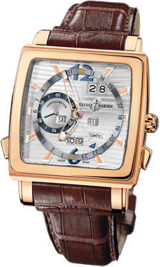 Ulysse Nardin,Ulysse Nardin - Quadrato - Dual Time Perpetual - Rose Gold - Watch Brands Direct