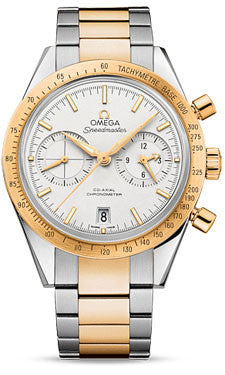 Omega,Omega - Speedmaster 57 Omega Co-Axial Chronograph 41.5 mm - Steel And Yellow Gold - Watch Brands Direct