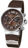 Ulysse Nardin,Ulysse Nardin - Marine Diver Chronograph 41mm - Stainless Steel - Watch Brands Direct