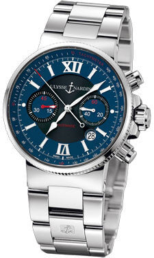 Ulysse Nardin,Ulysse Nardin - Marine Diver Chronograph 41mm - Stainless Steel - Watch Brands Direct