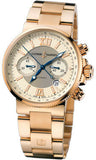 Ulysse Nardin,Ulysse Nardin - Marine Diver Chronograph 41mm - Rose Gold - Watch Brands Direct