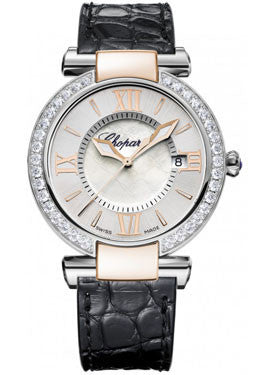 Chopard,Chopard - Imperiale - Quartz 36mm - Stainless Steel and Rose Gold - Diamond Bezel - Watch Brands Direct